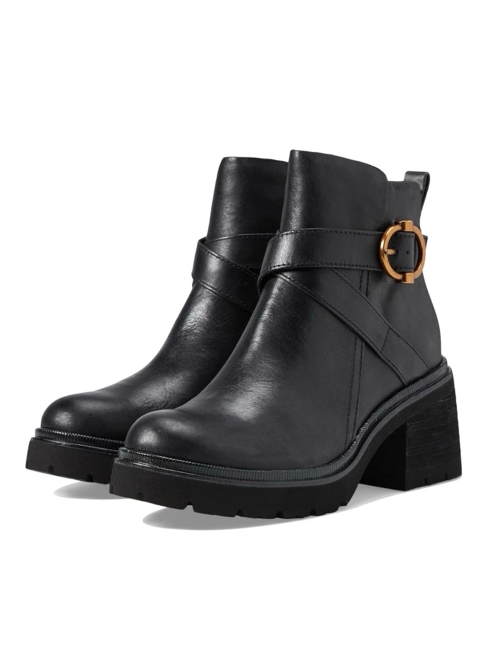Sofft Jenine Women’s Ankle Block Heel Black Boots, Size 7